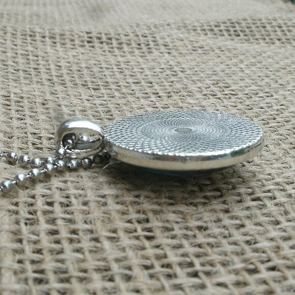 Black Cat Pentacle Glass Cabochon Pendant Necklace - Picture 10 of 14